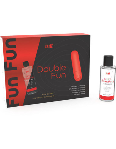 INTT RELEASES - DOUBLE FUN KIT WITH VIBRATING BULLET AND STRAWBERRY MASSAGE GEL