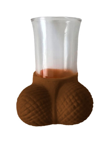 DIABLO PICANTE - CRYSTAL SHOT GLASS WITH MULATO EGGS