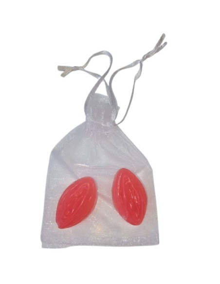 DIABLO PICANTE - 2 VAGINA SHAPED PERFUMED SOAPS YELLOW