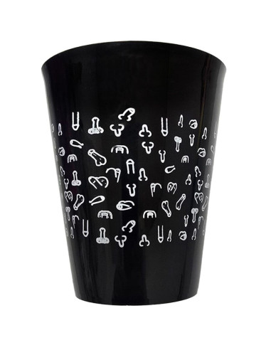 DIABLO PICANTE - BLACK CUP 500 ML WITH WHITE PENISES
