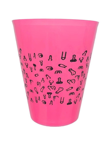 DIABLO PICANTE - FUCHSIA CUP 500 ML WITH BLACK PENISES