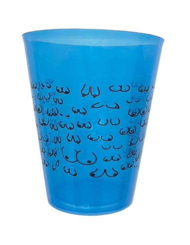 DIABLO PICANTE - BLUE CUP 500 ML WITH BLACK BOOBS