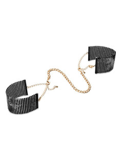 BIJOUX - DÉSIR MÉTALLIQUE BLACK METAL MESH HANDCUFFS