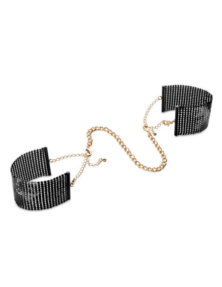 BIJOUX - DÉSIR MÉTALLIQUE BLACK METAL MESH HANDCUFFS