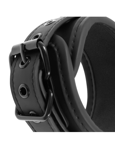 FETISH SUBMISSIVE - OPEN LEGS POSITION WITH NOPRENE LINING HANDCUFFS