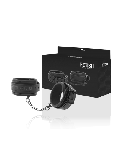 FETISH SUBMISSIVE - VEGAN LEATHER ANKLE CUFFS WITH NOPRENE LINING