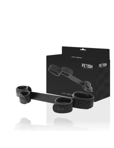 FETISH SUBMISSIVE - BONDAGE SPREADER BAR WITH NOPRENE LINING 2