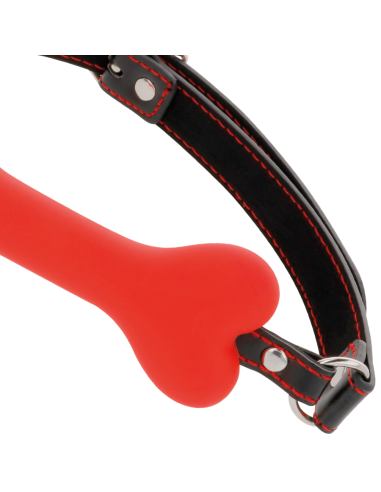 DARKNESS - RED BONE SILICONE GAG