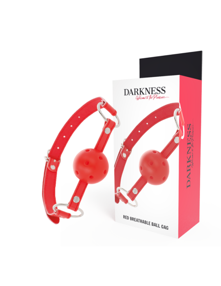 DARKNESS - RED BREATHABLE GAG