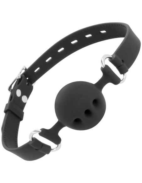 DARKNESS - BLACK BREATHABLE SILICONE GAG