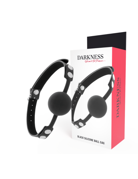 DARKNESS - BLACK SILICONE GAG