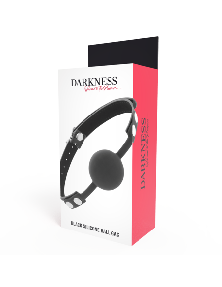 DARKNESS - BLACK SILICONE GAG