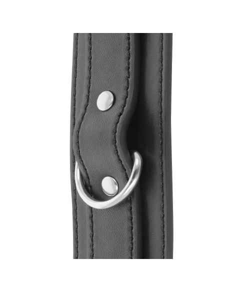 DARKNESS - BLACK ADJUSTABLE HANDCUFFS WITH DOUBLE REINFORCEMENT TAPE