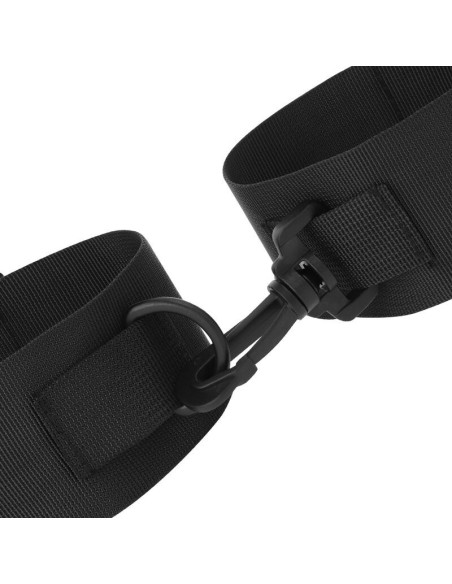 DARKNESS - BLACK NYLON ANKLE CUFFS