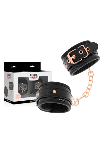 BEGME - BLACK EDITION PREMIUM HANDCUFFS WITH NEOPRENE LINING