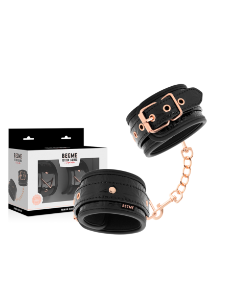 BEGME - BLACK EDITION PREMIUM HANDCUFFS WITH NEOPRENE LINING
