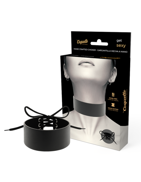 COQUETTE CHIC DESIRE - VEGAN LEATHER CHOKER