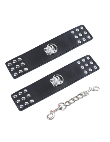 OHMAMA FETISH - WRIST RESTRAINTS SNAP FASTEN METAL