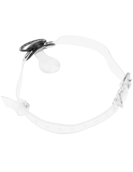 OHMAMA FETISH TRANSPARENT PACIFIER GAG