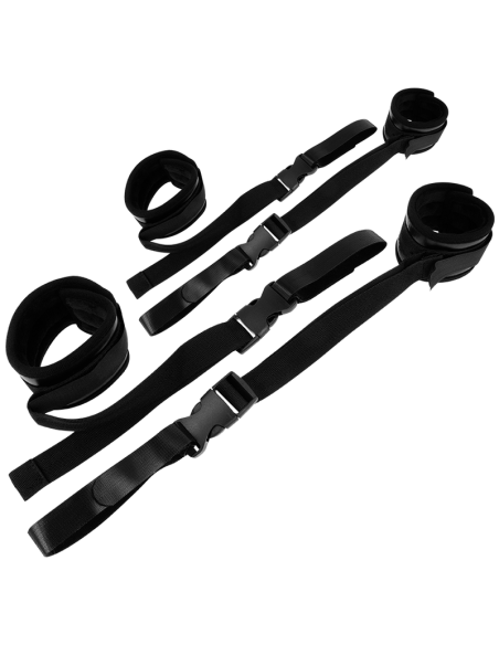 OHMAMA FETISH NYLON AND VELCRO RESTRAINT HANDCUFFS