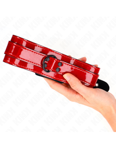 KINK - VYNO RAUDONO SPALVOS REGULIUOJAMAS KAKLO PAPUOŠALAS 37.5-49.5 CM X 5 CM