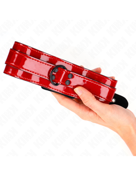 KINK - VYNO RAUDONO SPALVOS REGULIUOJAMAS KAKLO PAPUOŠALAS 37.5-49.5 CM X 5 CM