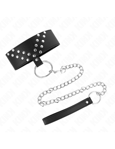 KINK - NECKLACE WITH BELT 65 CM WITH V RIVET ADJUSTABLE 36-43 CM X 5 CM