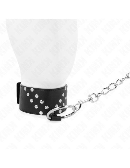 KINK - NECKLACE WITH BELT 65 CM WITH V RIVET ADJUSTABLE 36-43 CM X 5 CM