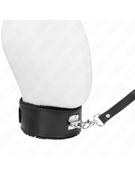 KINK - NECKLACE WITH BELT 116 CM WITH BLACK LEATHER STRAP ADJUSTABLE 40-48 CM X 6 CM