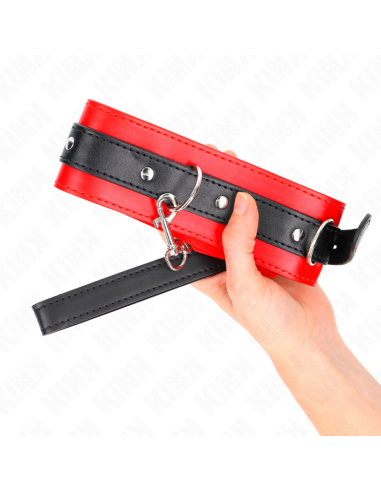 KINK - APYKAKLIS SU DIRŽU 65 CM SU DIRŽELIU RAUDONAS 54 X 4,5 CM