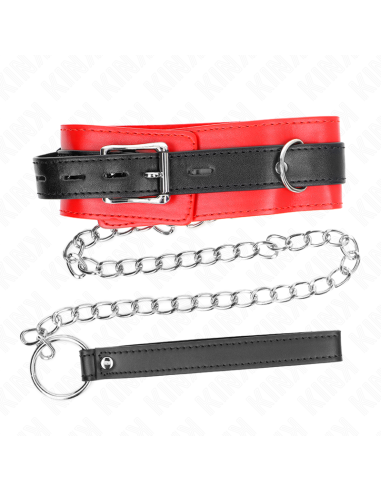 KINK - COLLAR WITH BELT 65 CM WITH STRAP RED 54 X 4.5 CM