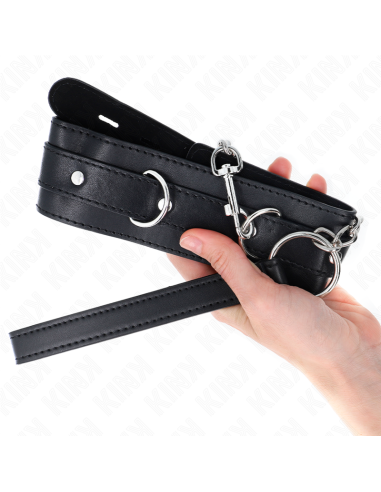 KINK - COLLAR WITH BELT 65 CM WITH STRAP BLACK 54 X 4.5 CM