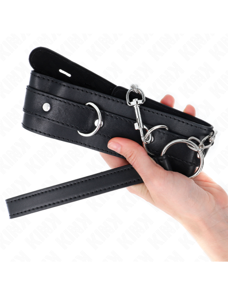 KINK - COLLAR WITH BELT 65 CM WITH STRAP BLACK 54 X 4.5 CM