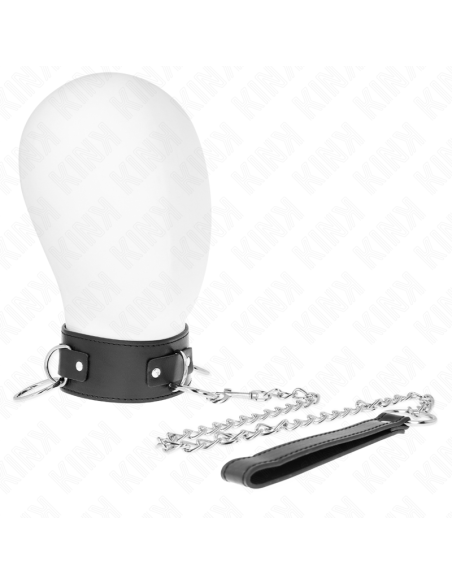 KINK - NECKLACE WITH LEASH 65 CM 3 RING MODEL 2 ADJUSTABLE 36-43 CM X 5 CM