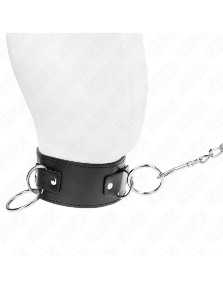 KINK - NECKLACE WITH LEASH 65 CM 3 RING MODEL 2 ADJUSTABLE 36-43 CM X 5 CM