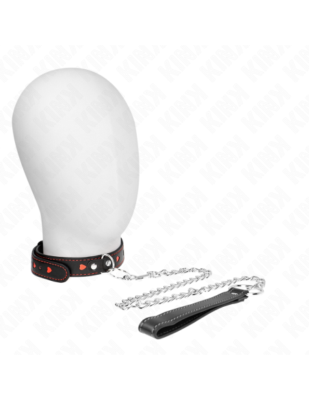 KINK - KARO PAPUOŠALAS SU DIRŽELIU 65 CM, ŠIRDELĖS FORMOS DETALĖS 52,5 X 2,5 CM