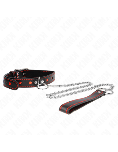 KINK - NECKLACE WITH STRAP 65 CM HEART DETAILS 52.5 X 2.5 CM