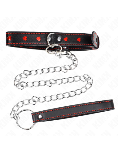 KINK - NECKLACE WITH STRAP 65 CM HEART DETAILS 52.5 X 2.5 CM