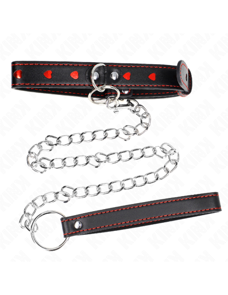 KINK - NECKLACE WITH STRAP 65 CM HEART DETAILS 52.5 X 2.5 CM