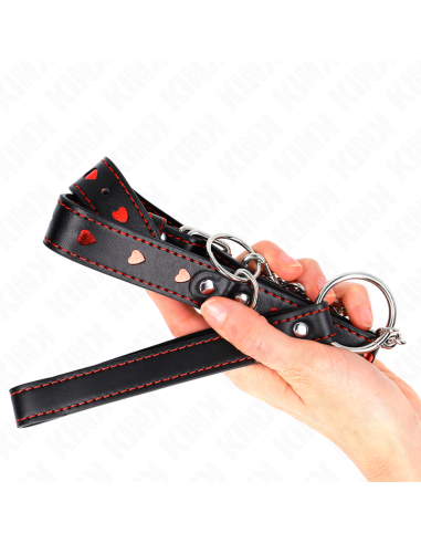 KINK - NECKLACE WITH STRAP 65 CM HEART DETAILS 52.5 X 2.5 CM