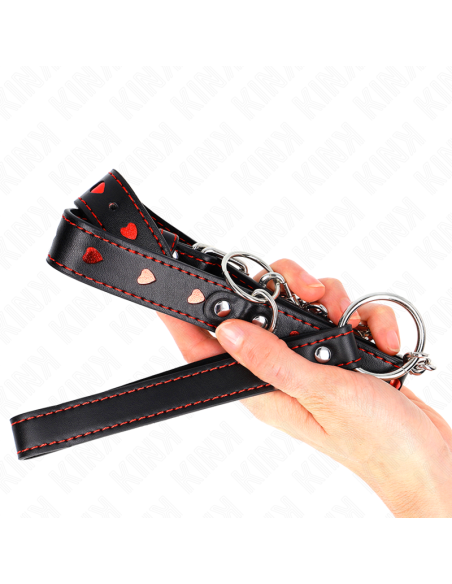 KINK - NECKLACE WITH STRAP 65 CM HEART DETAILS 52.5 X 2.5 CM