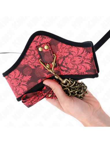 KINK - SCANDAL MODEL NECKLACE WITH LACE STRAP 75 CM 44 X 10 CM