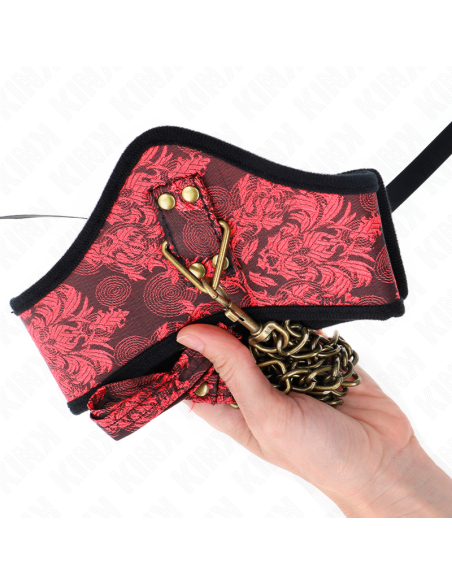 KINK - SKANDALINIO MODELIO KAKLO PAPUOŠALAS SU NĖRINIŲ DIRŽELIU 75 CM 44 X 10 CM