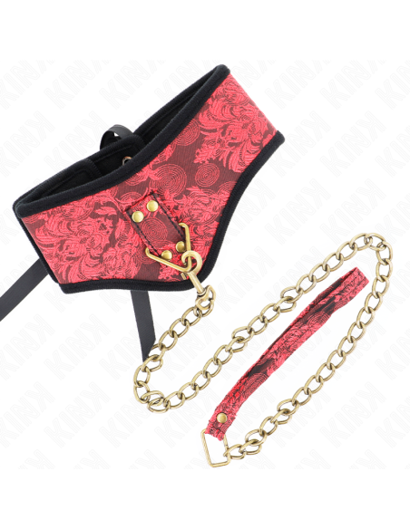 KINK - SCANDAL MODEL NECKLACE WITH LACE STRAP 75 CM 44 X 10 CM
