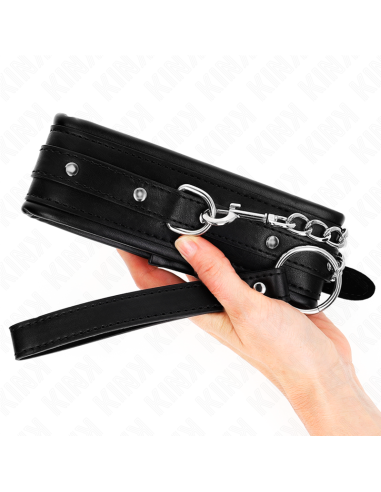 KINK - NECKLACE WITH SHINY BUCKLE STRAP 65 CM 48.5 CM X 5.3 CM