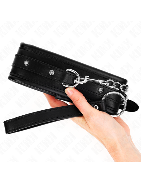 KINK - NECKLACE WITH SHINY BUCKLE STRAP 65 CM 48.5 CM X 5.3 CM