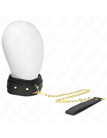 KINK - NECKLACE WITH SPONGE IMITATION LEATHER STRAP MODEL 1 ADJUSTABLE 37-54 CM X 3 CM