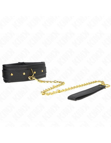 KINK - NECKLACE WITH SPONGE IMITATION LEATHER STRAP MODEL 1 ADJUSTABLE 37-54 CM X 3 CM