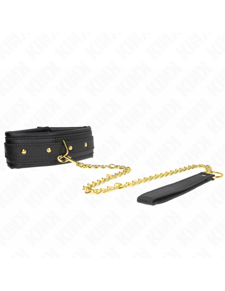 KINK - NECKLACE WITH SPONGE IMITATION LEATHER STRAP MODEL 1 ADJUSTABLE 37-54 CM X 3 CM