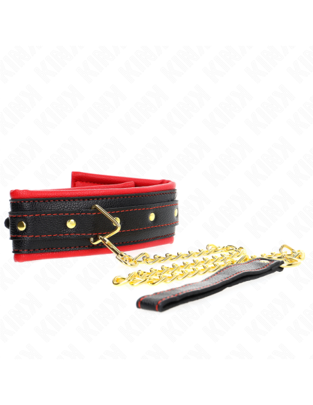 KINK - NECKLACE WITH SPONGE IMITATION LEATHER STRAP MODEL 2 ADJUSTABLE 37-54 CM X 3 CM